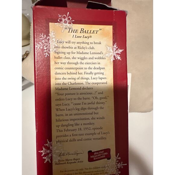 I Love Lucy Hallmark Dolls of the World ornament Lucille Ball Ricky Ricardo Vtg - Picture 8 of 8